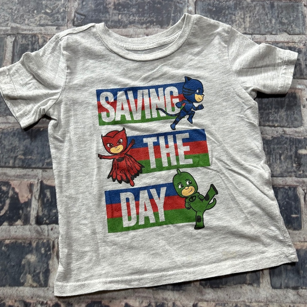 Awesome PJ Masks toddler tee, size 4T